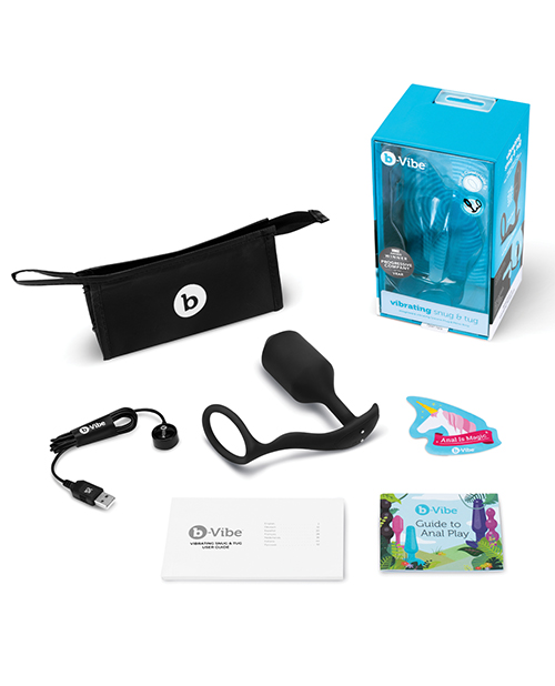 b-Vibe Vibrating Snug & Tug XL - Black - Image 6