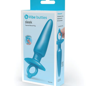 b-Vibe Butties Sleek Tapered Plug - Blue