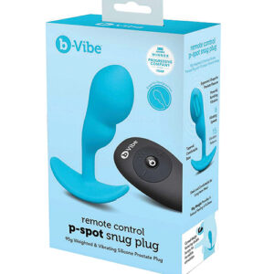 b-Vibe Remote Control P-Spot Snug Plug - Blue