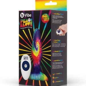 b-Vibe Peace & Love Tie-Dye Rimming Plug - Special Edition