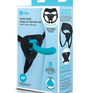 b-Vibe Every Body Strap-On Harness Set With 6" Silicone Dildo Peg