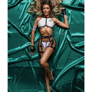 Role Play Frisky Body Inspector FBI 6 pc Set Black/White S/M