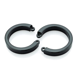 Cock Cage U-Ring 2 Pack - Black