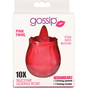 Curve Toys Gossip Licking Rose - Pink Twirl