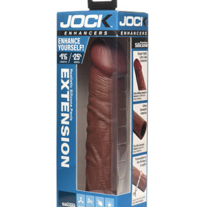 Curve Toys Jock Enhancers 1.5" Silicone Penis Extension Sleeve - Dark