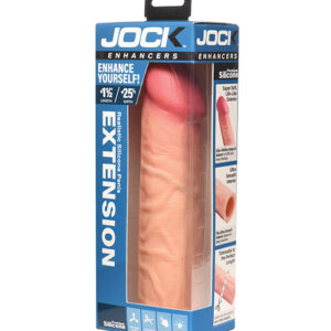 Curve Toys Jock Enhancers 1.5" Silicone Penis Extension Sleeve - Light