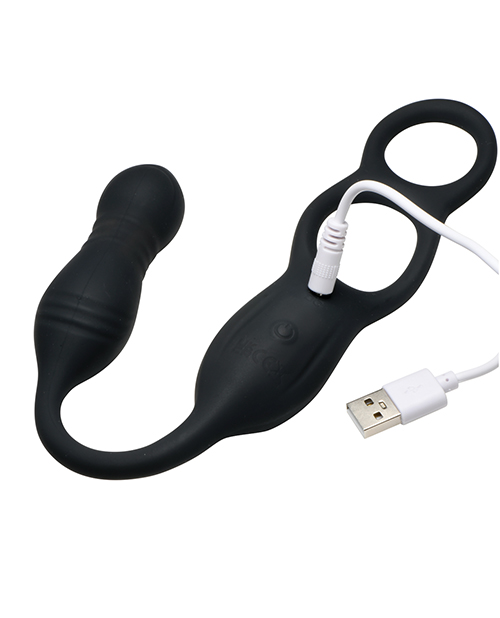 Hyper Thrusting and Vibrating Anal Plug w/C-Ring - Image 4