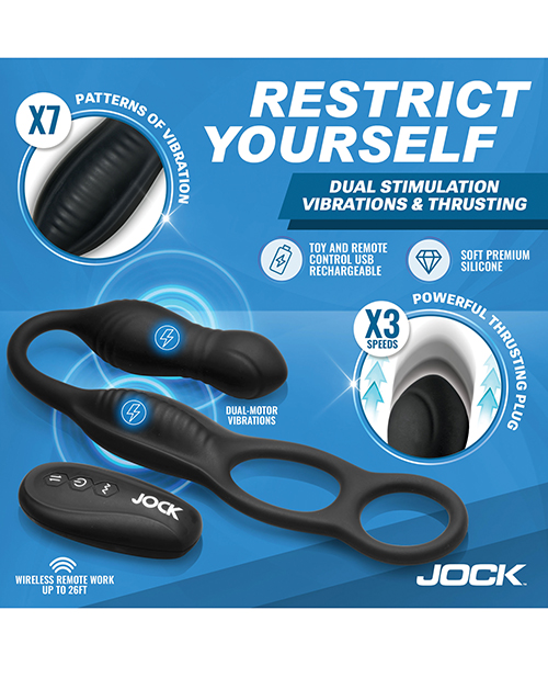 Hyper Thrusting and Vibrating Anal Plug w/C-Ring - Image 5