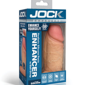 Curve Toys Jock Silicone Penis Extension Sleeve - Light