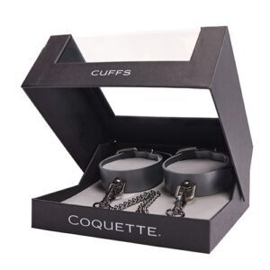Pleasure Collection Gunmetal Glam Cuffs w/Removable Chain