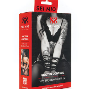 Sei Mio Knot in Control 10 m Silky Bondage Rope - Black