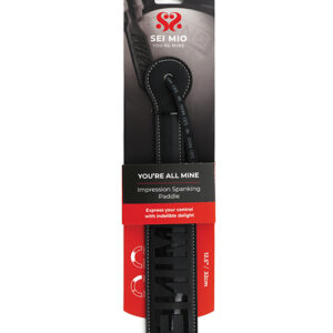 Sei Mio You're All Mine Impression Spanking Paddle - Black
