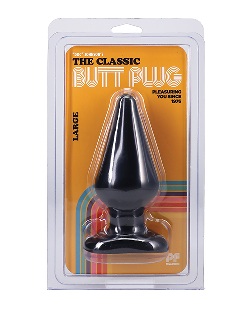 Classic Butt Plug - Large Black