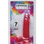 Crystal Jellies 7" Ballsy Cock - Pink