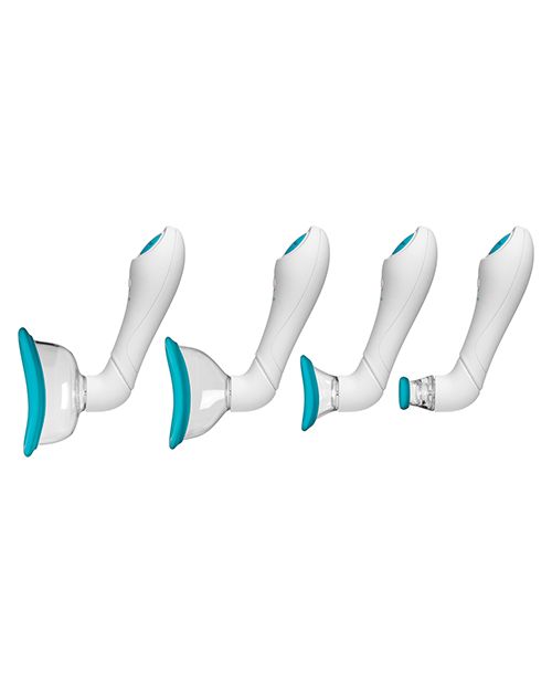 Bloom Intimate Body Automatic Vibrating Rechargeable Pump - Sky Blue/White - Image 5