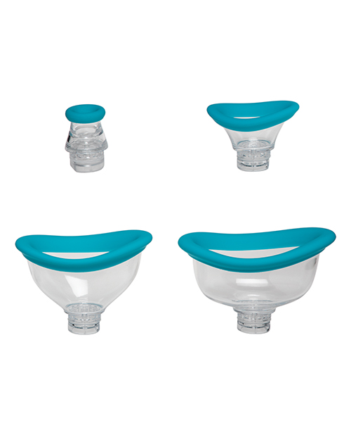 Bloom Intimate Body Automatic Vibrating Rechargeable Pump - Sky Blue/White - Image 6