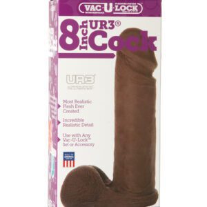 Vac-U-Lock 8" ULTRASKYN Cock Attch. - Black