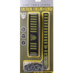 Fort Troff Tactical Collar & Leash - Black/Green