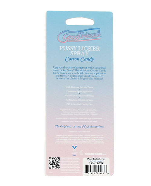 GoodHead Pussy Licker Spray - 1 oz Cotton Candy - Image 3