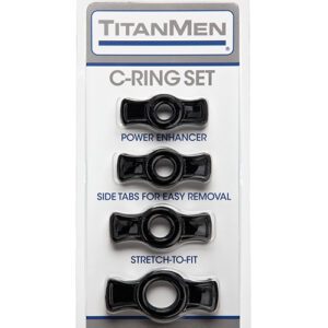 Titanmen Tools Cock Ring Set - Black