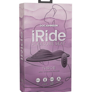iRide Pleasure Seat Throb Stimulator Rechargeable w/Wireless Remote - Dusty Purple