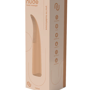 NUDE Laurel Rechargeable Travel Massager - Tan