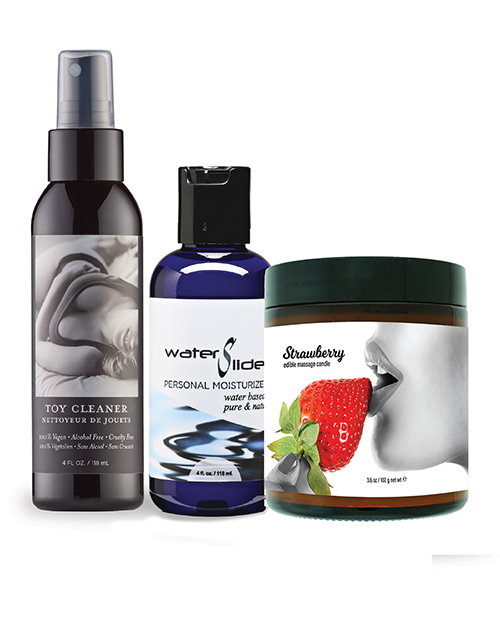 Earthly Body Play & Pleasure Gift Set - Asst. Strawberry - Image 3