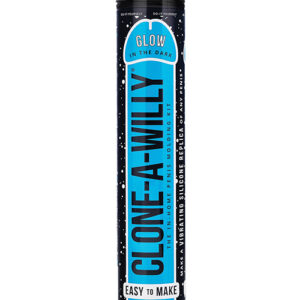 Clone-A-Willy Kit Vibrating Glow in the Dark - Blue