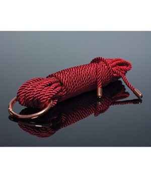 Pleasure Collection Silky Smooth Rope - Red-Rose Gold
