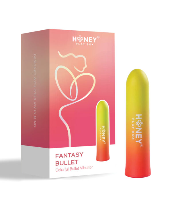 Fantasy Color Gradient Bullet Vibrator - Dark Yellow - Image 2