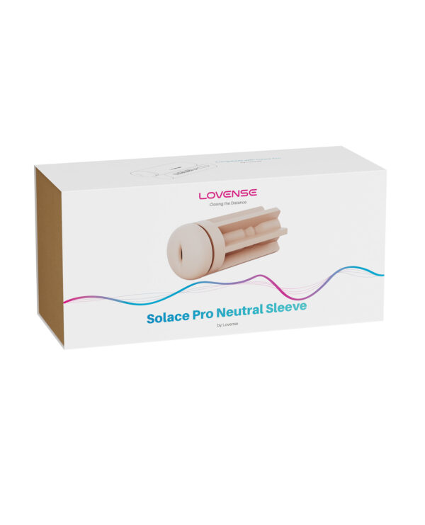 Packaging of the Solace Pro Neutral Sleeve featuring a sleek design and brand logo.