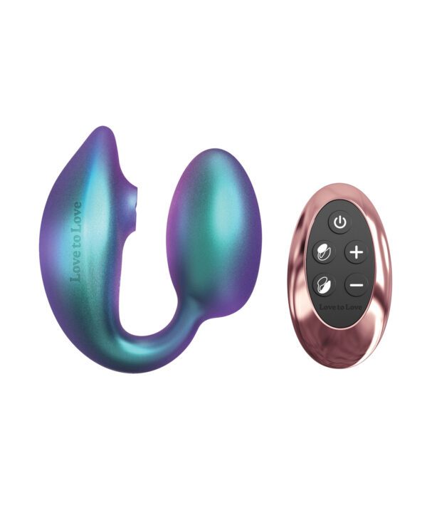 Love to Love Wonderlover Dual Stimulator - Iridescent Turquoise - Image 3