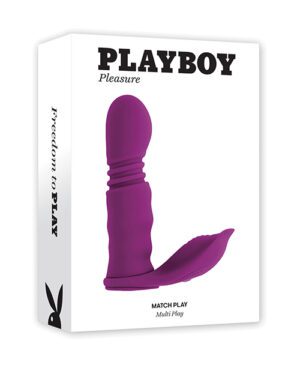 This image shows a product package with the "Playboy" brand name and an adult toy prominently displayed on the cover.
