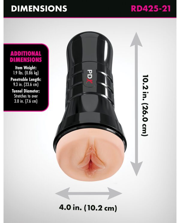 PDX Extreme Wet Pussies Super Luscious Lips XXL Stroker - Light - Image 4