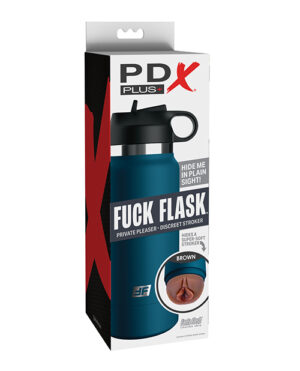 PDX Plus Fuck Flask Private Pleaser Stroker - Brown-Blue