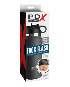 PDX Plus Fuck Flask Secret Delight Stroker - Light-Grey