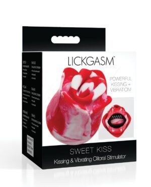 Product packaging for LICKGASM Sweet Kiss Kissing & Vibrating Clitoral Stimulator