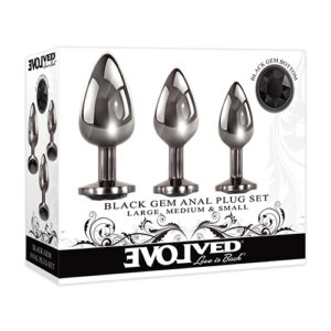 Evolved Black Gem Anal Plug Set