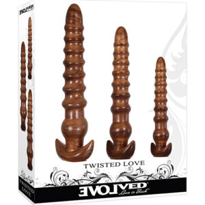 Evolved Twisted Love 3 pc Plug Set - Gold