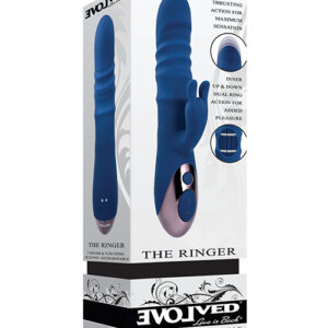 Evolved The Ringer Rechargeable Thrusting Rabbit - Blue