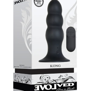 Evolved Kong Rechargeable Anal Plug - Black