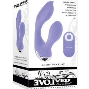 Evolved Every Way Play Remote Controlled Rabbit Vibrator - Lilac