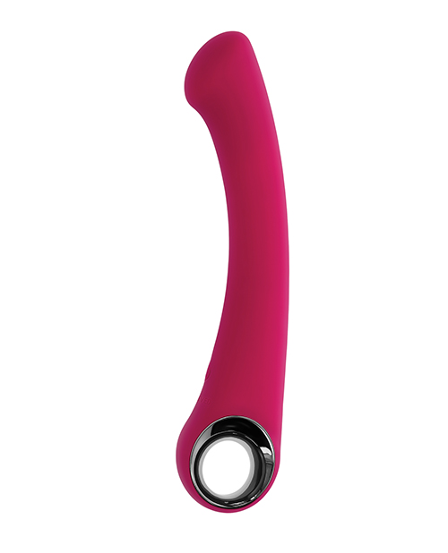 Evolved Pleasure Curve G-Spot Vibrator - Burgundy - Image 3