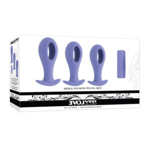 Evolved Hole Punch Anal Plug Set - Purple Set of 3