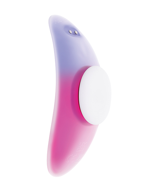 Evolved Paradise Panty Curved Panty Vibe w/Remote Control - Pink/Purple - Image 2