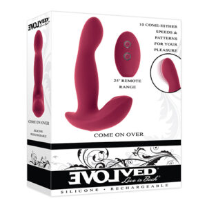 Evolved Come On Over Stimulator w/Remote Control - Burgundy