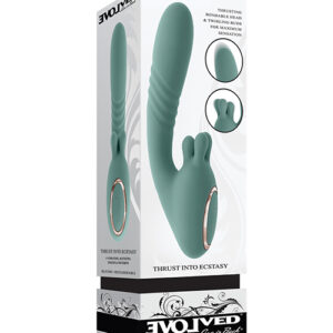 Evolved Thrust into Ecstasy Thrusting Rabbit Vibrator - Mint