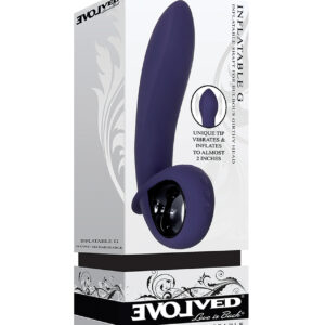 Evolved Inflatable G Rechargeable Vibrator - Purple
