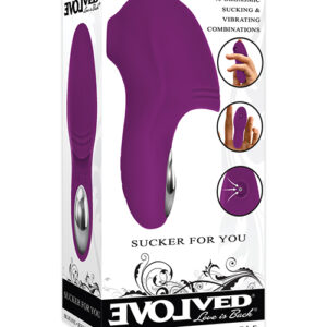 Evolved Sucker For You Finger Vibe - Purple
