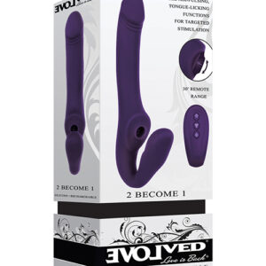 Evolved 2 Become 1 Strapless Strap On - Purple